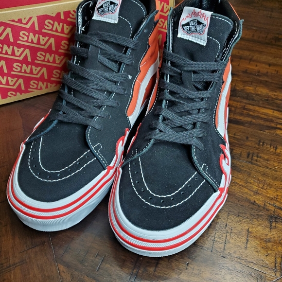 Vans Sk8-Hi Flame Burnt Ochre Men Size 11.5 - Picture 3 of 12